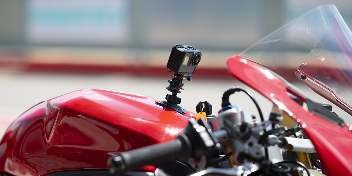 YHTSPORT Supporto per Casco da Moto per Action Camera, Supporto per Moto  Helmet Kit di Accessori