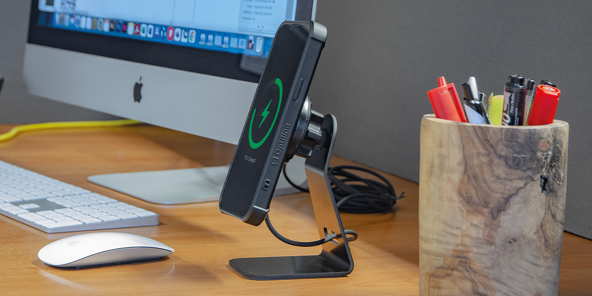 Optiline Desk Stand Mag Pro Wireless Porta cellulare da tavolo